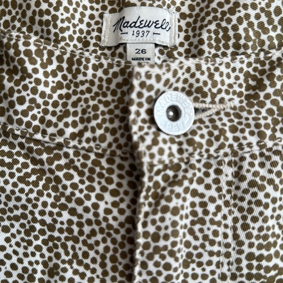 Madewell Safari Dot Shorts Women Size 26 Raw Hem Style 01593 - Picture 4 of 6